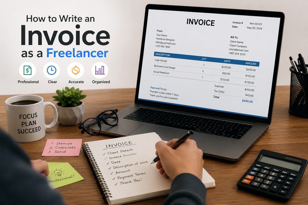 How to write an invoice as a freelancer