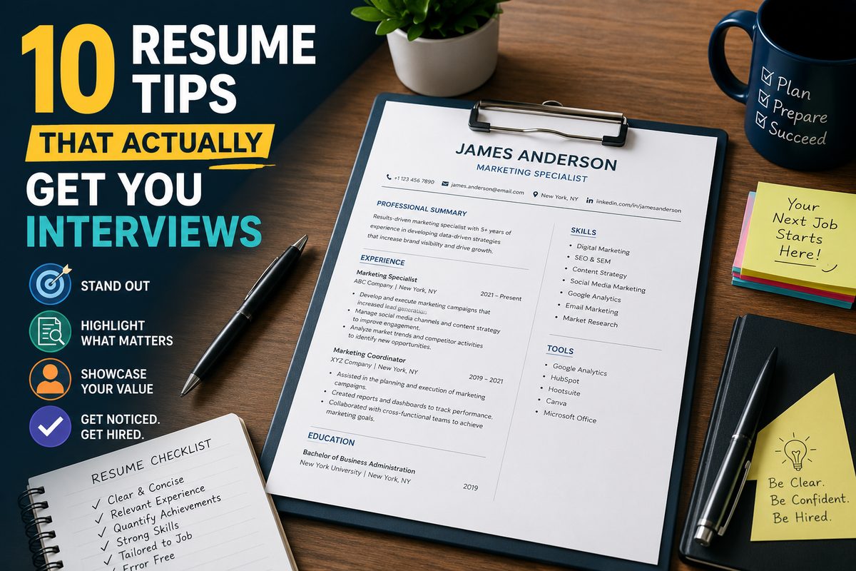 10 resume tips that actually get you interviews