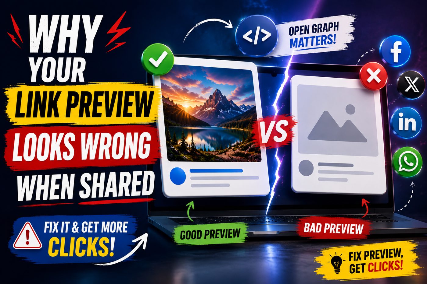 Why your link preview looks wrong on social media and messaging apps